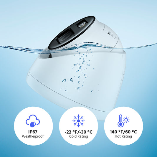 12MP IP Turret Camera, Smart Hybrid Light, Two-Way Audio – White (IPT2120W-HT)