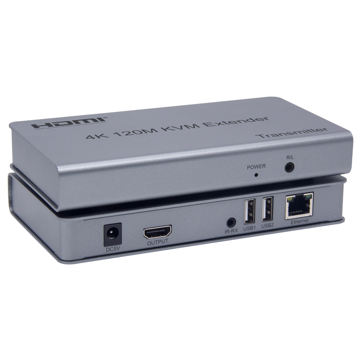 HDMI Extender over Ethernet 4K 120m with USB KVM