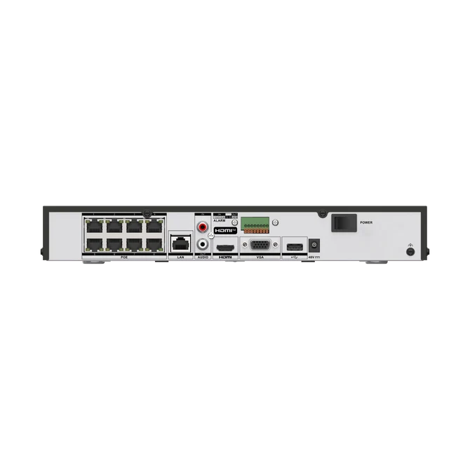 Hikvision AcuSeek 8ch 4K 8MP NVR – 8 PoE (HIK-DS-7608NXI-K1/8P/VPro)