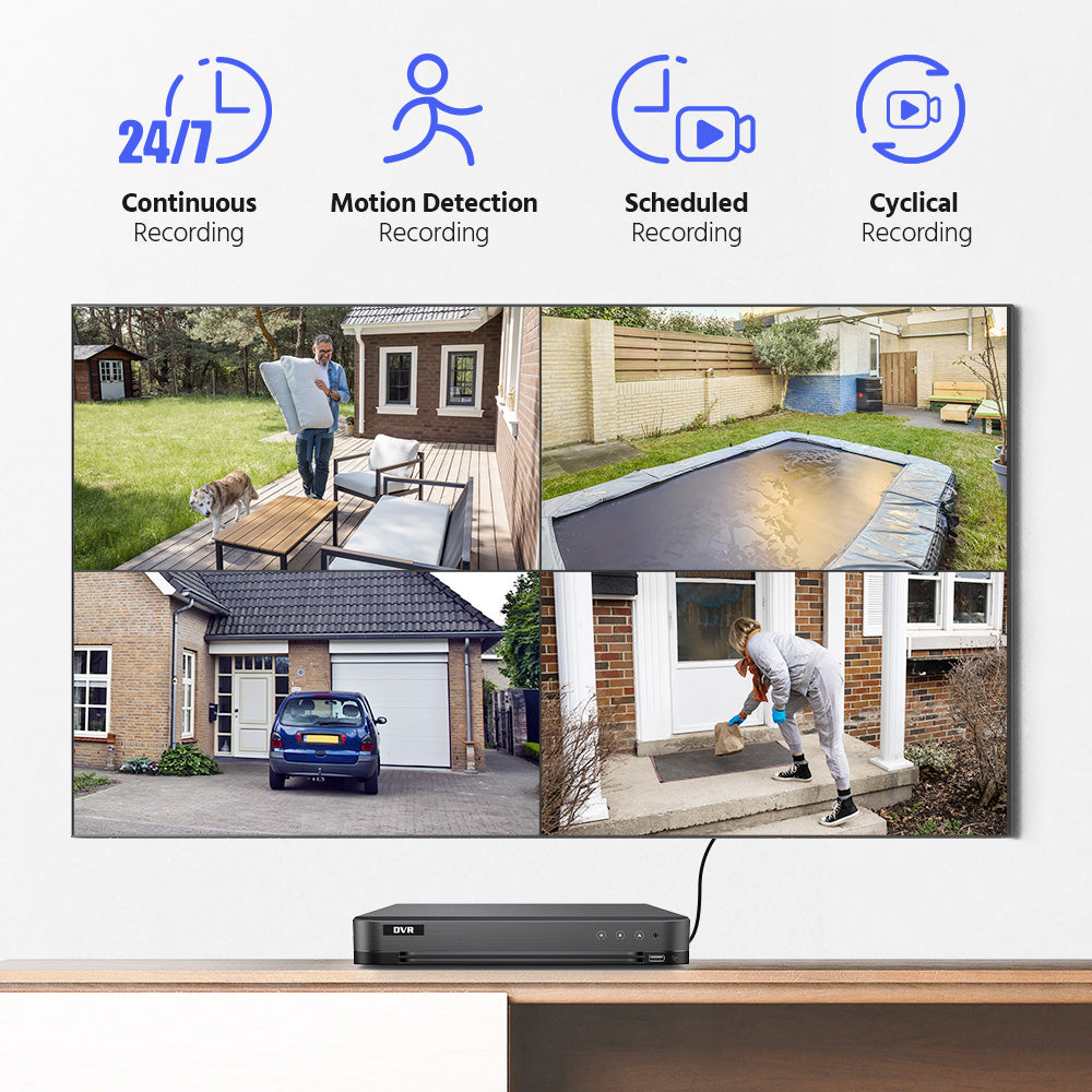 AcuSense 4 Channel 5MP 3K Hybrid DVR (DVR-504XT)