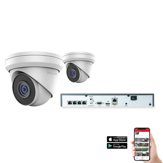 HiLook IP 2 Camera 4ch 5MP 30m CCTV Kit (HI-KIT-IPC-5MP-2)