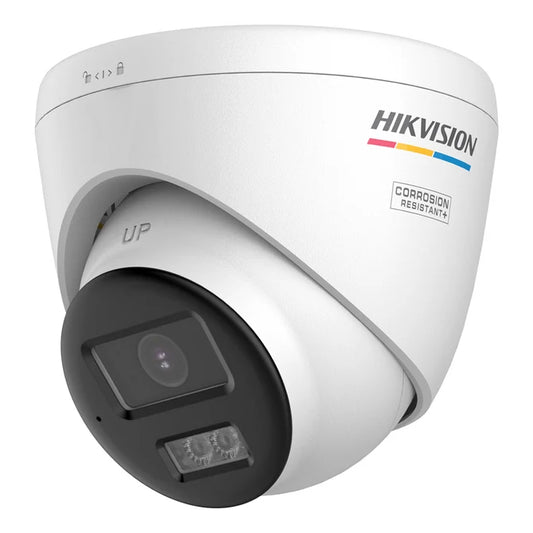 Hikvision PoC + AoC Hybrid ColorVu 3K 40m Turret Dome with Mic 2.8mm (DS-2CE72KF3T-LSYE-2.8MM)