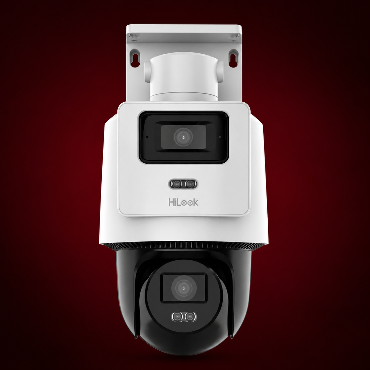 HiLook IP Dual View Hybrid ColorVu 4MP Panoramic & PT Camera (PTZ-N2D400M-DE/14)