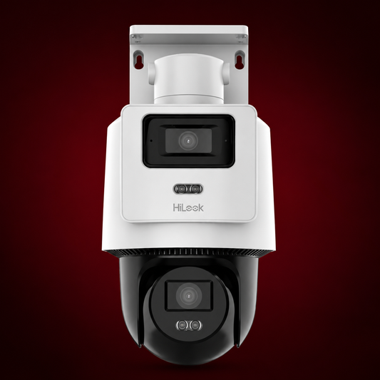 HiLook IP Dual View Hybrid ColorVu 4MP Panoramic & PT Camera (PTZ-N2D400M-DE/14)