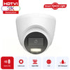 ColorVu 5MP 3K Turret Camera, Smart Hybrid Light, Audio – White (T259W-HS)
