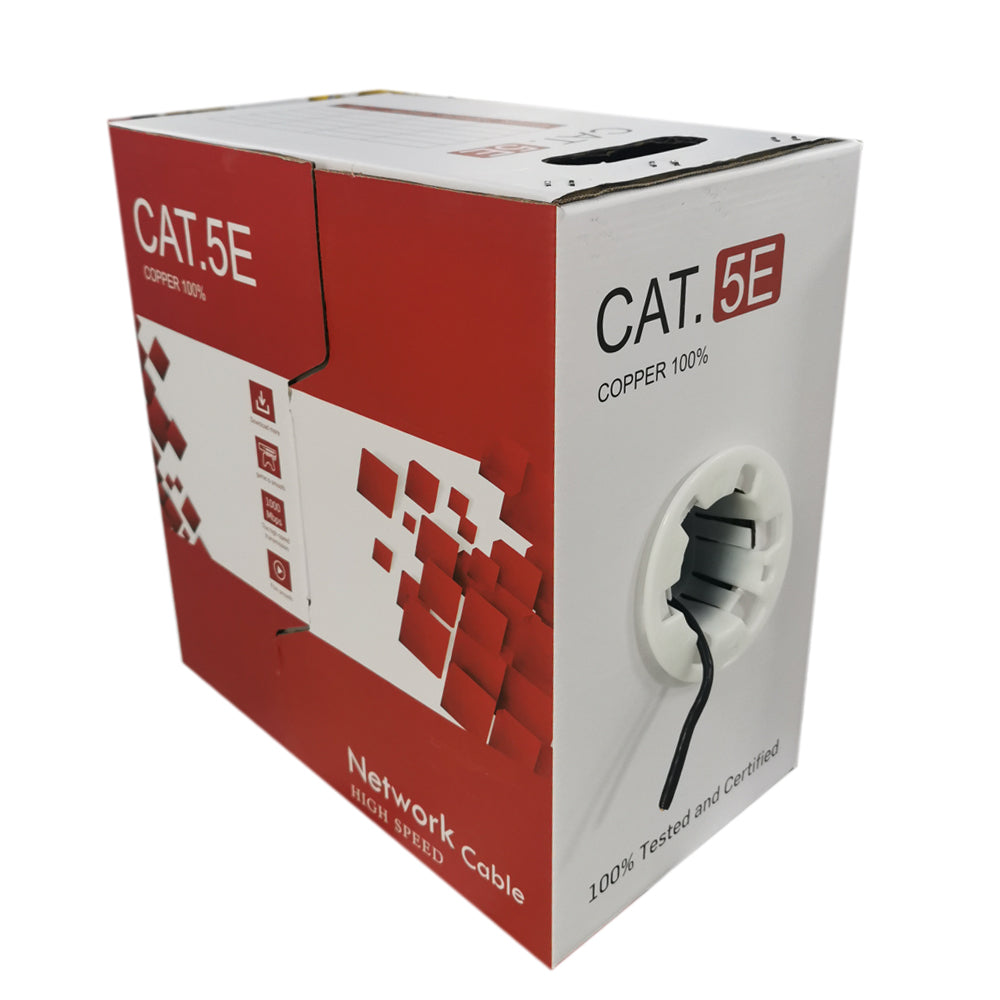 CAT5e Outdoor Ethernet Cable 305m – 100% Solid Copper