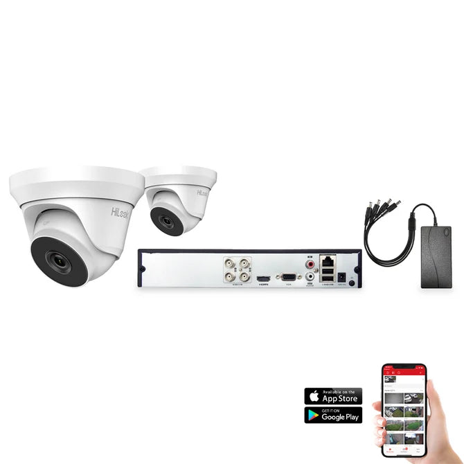 HiLook 2 Camera 4ch 5MP 40m CCTV Kit (HI-KIT-TVI-5MP-40M-2)