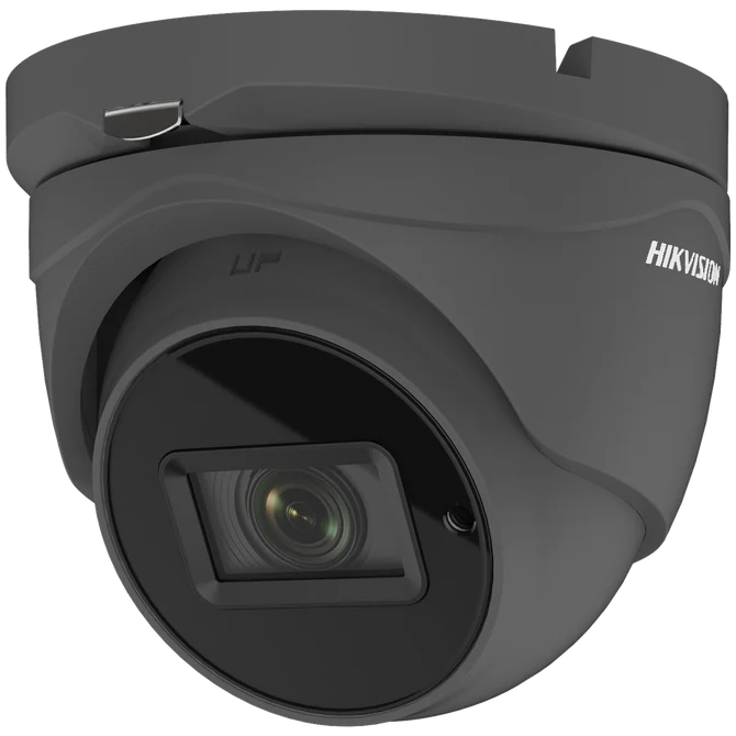 Hikvision PoC Turbo TVI 5MP 40m Turret Dome Motorised 2.8-12mm – Grey (DS-2CE79H0T-IT3ZE-GR)